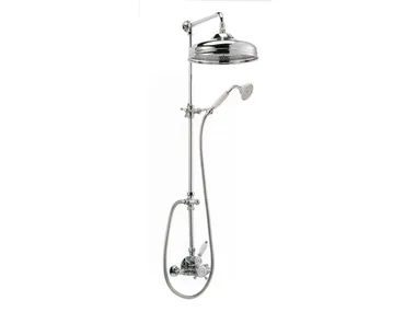 RDC115 - Wall-mounted thermostatic brass shower panel with hand shower _ BLEU PROVENCE